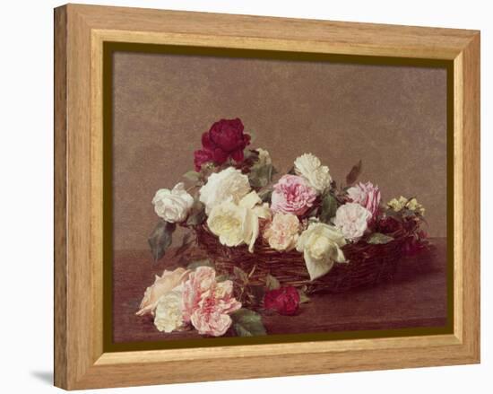 A Basket of Roses, 1890-Henri Fantin-Latour-Framed Premier Image Canvas