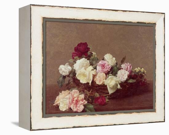 A Basket of Roses, 1890-Henri Fantin-Latour-Framed Premier Image Canvas