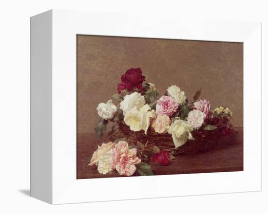 A Basket of Roses, 1890-Henri Fantin-Latour-Framed Premier Image Canvas