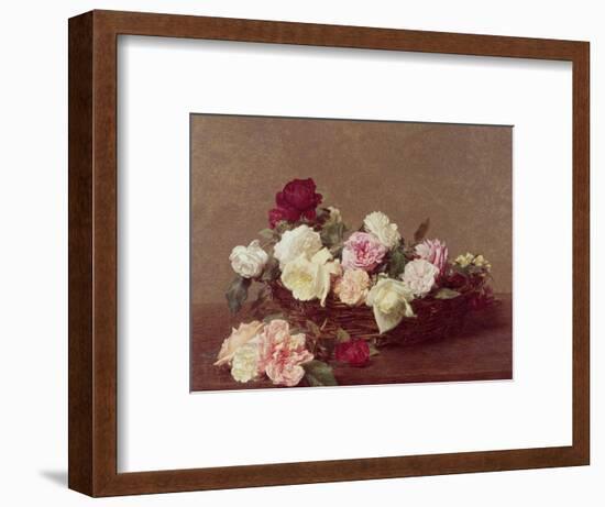 A Basket of Roses, 1890-Henri Fantin-Latour-Framed Premium Giclee Print