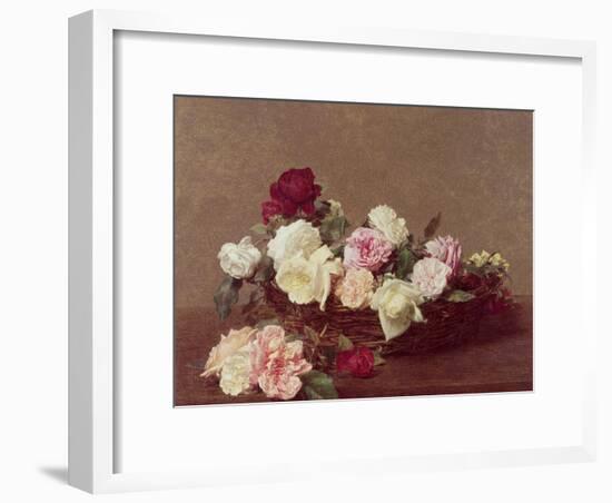 A Basket of Roses, 1890-Henri Fantin-Latour-Framed Giclee Print