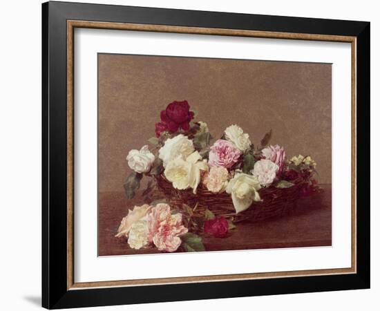 A Basket of Roses, 1890-Henri Fantin-Latour-Framed Giclee Print