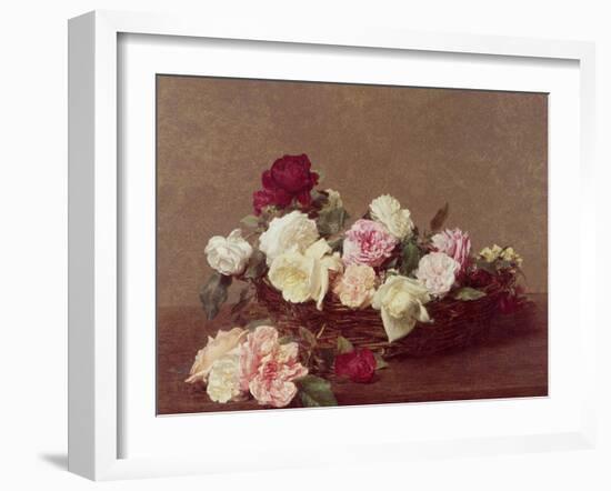 A Basket of Roses, 1890-Henri Fantin-Latour-Framed Giclee Print