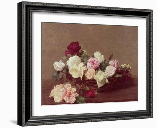 A Basket of Roses, 1890-Henri Fantin-Latour-Framed Giclee Print