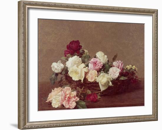 A Basket of Roses, 1890-Henri Fantin-Latour-Framed Giclee Print