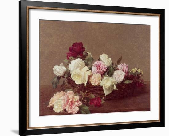 A Basket of Roses, 1890-Henri Fantin-Latour-Framed Giclee Print