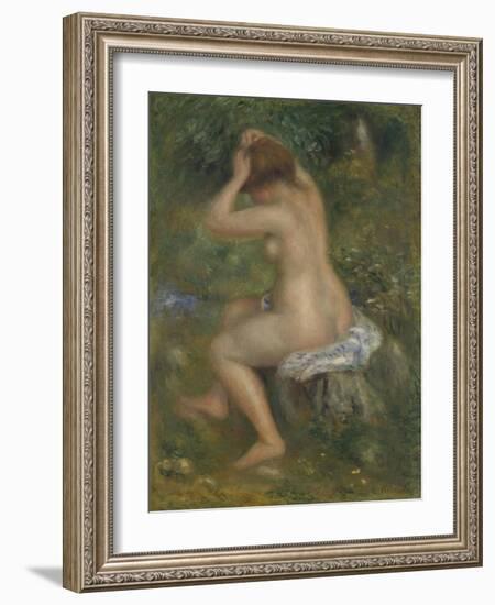 A Bather, Ca. 1886-1890-Pierre-Auguste Renoir-Framed Giclee Print