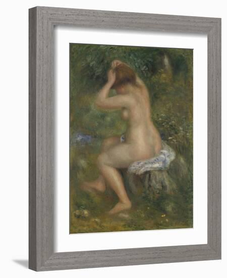 A Bather, Ca. 1886-1890-Pierre-Auguste Renoir-Framed Giclee Print