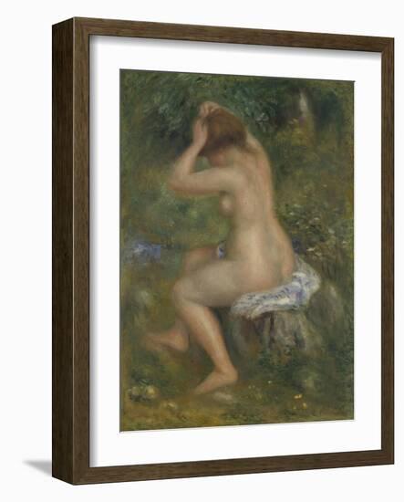 A Bather, Ca. 1886-1890-Pierre-Auguste Renoir-Framed Giclee Print