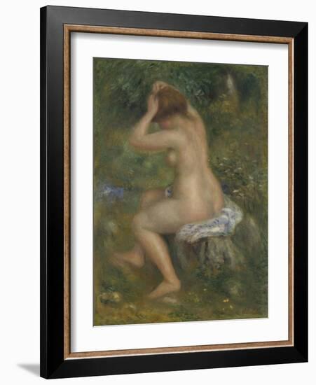 A Bather, Ca. 1886-1890-Pierre-Auguste Renoir-Framed Giclee Print