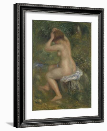 A Bather, Ca. 1886-1890-Pierre-Auguste Renoir-Framed Giclee Print