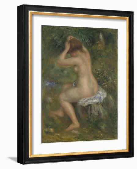 A Bather, Ca. 1886-1890-Pierre-Auguste Renoir-Framed Giclee Print