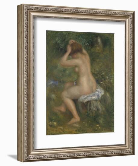 A Bather, Ca. 1886-1890-Pierre-Auguste Renoir-Framed Giclee Print