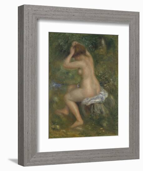 A Bather, Ca. 1886-1890-Pierre-Auguste Renoir-Framed Giclee Print