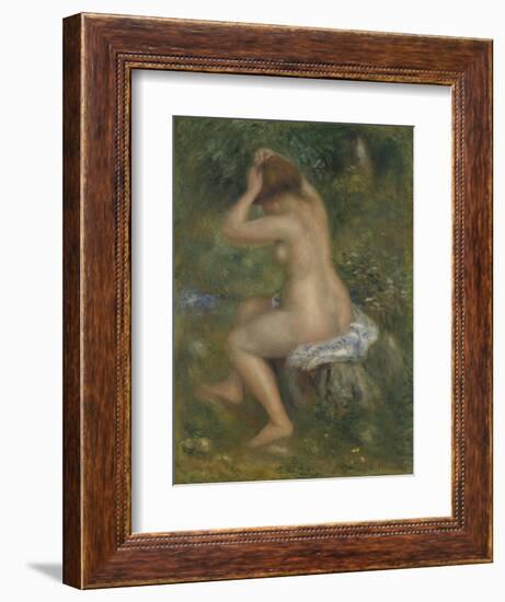 A Bather, Ca. 1886-1890-Pierre-Auguste Renoir-Framed Giclee Print