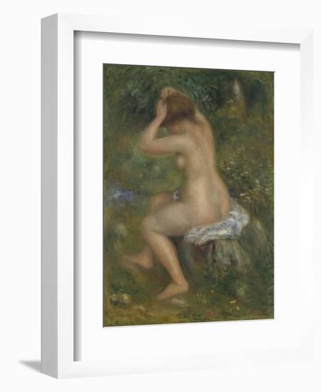 A Bather, Ca. 1886-1890-Pierre-Auguste Renoir-Framed Giclee Print