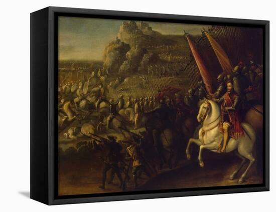 A Battle, 1634-Juan de la Corte-Framed Premier Image Canvas