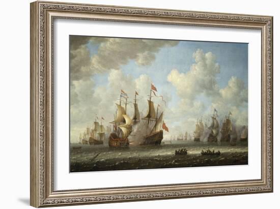 A Battle at Sea-Vincente Carducho-Framed Giclee Print