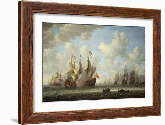 A Battle at Sea-Vincente Carducho-Framed Giclee Print