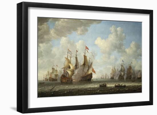 A Battle at Sea-Vincente Carducho-Framed Giclee Print