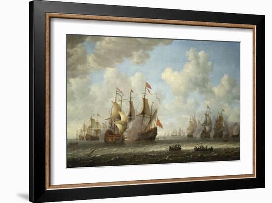 A Battle at Sea-Vincente Carducho-Framed Giclee Print