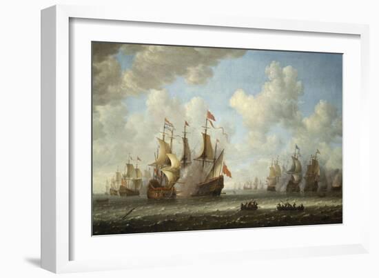 A Battle at Sea-Vincente Carducho-Framed Giclee Print