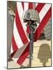 A Battlefield Memorial Cross Rifle Display-Stocktrek Images-Mounted Photographic Print