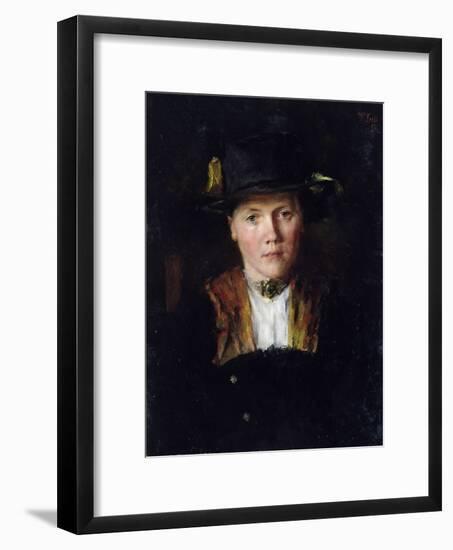 A Bavarian Girl, 1897-Wilhelm Maria Hubertus Leibl-Framed Giclee Print