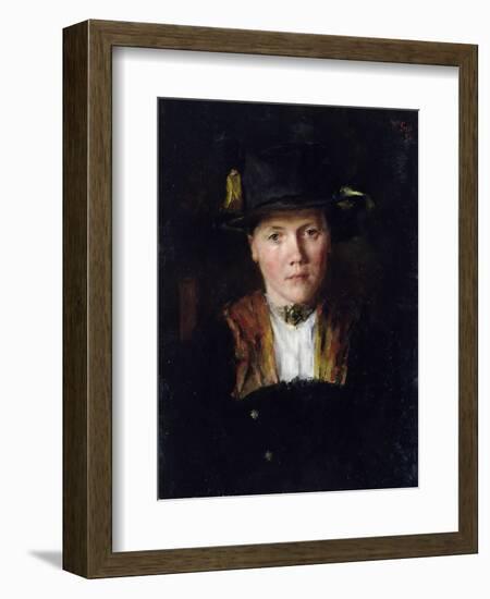 A Bavarian Girl, 1897-Wilhelm Maria Hubertus Leibl-Framed Giclee Print