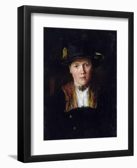 A Bavarian Girl, 1897-Wilhelm Maria Hubertus Leibl-Framed Giclee Print