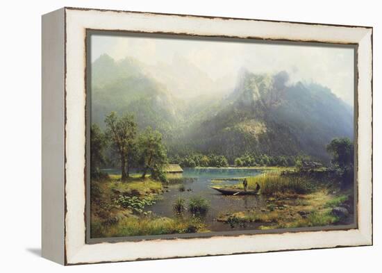 A Bavarian Lake-Robert Schultze-Framed Premier Image Canvas