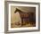 A Bay Hunter and a Spotted Dog in a Stable Interior-John Frederick Herring I-Framed Giclee Print