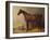 A Bay Hunter and a Spotted Dog in a Stable Interior-John Frederick Herring I-Framed Giclee Print