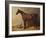 A Bay Hunter and a Spotted Dog in a Stable Interior-John Frederick Herring I-Framed Giclee Print