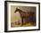 A Bay Hunter and a Spotted Dog in a Stable Interior-John Frederick Herring I-Framed Giclee Print