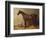 A Bay Hunter and a Spotted Dog in a Stable Interior-John Frederick Herring I-Framed Giclee Print