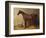 A Bay Hunter and a Spotted Dog in a Stable Interior-John Frederick Herring I-Framed Giclee Print