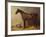 A Bay Hunter and a Spotted Dog in a Stable Interior-John Frederick Herring I-Framed Giclee Print