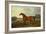 A Bay Stallion in a River Landscape-James Barenger-Framed Giclee Print