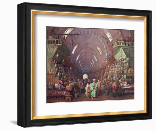 A Bazaar in Constantinople, 1873-Sir William Beechey-Framed Giclee Print