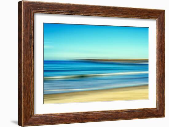 A Beach And A Pier-Joseph S Giacalone-Framed Giclee Print
