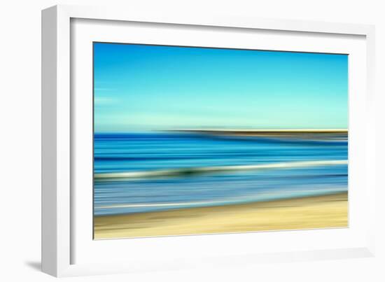 A Beach And A Pier-Joseph S Giacalone-Framed Giclee Print