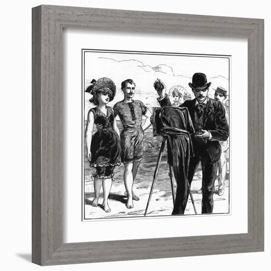 A Beach Photographer-null-Framed Art Print