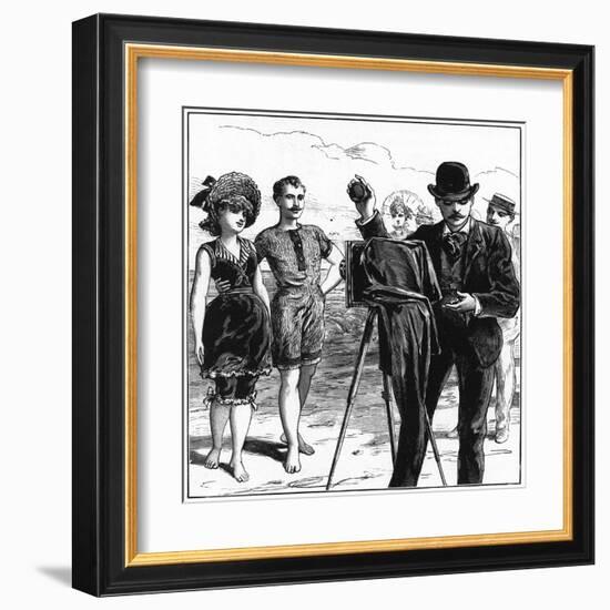 A Beach Photographer-null-Framed Art Print