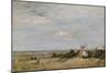 A Beach Scene at Trouville, 1860s-Eugene Louis Boudin-Mounted Giclee Print