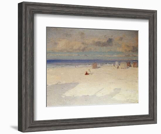 A Beach Scene-Eliseo Meifren y Roig-Framed Giclee Print