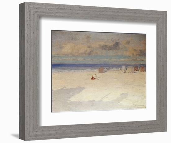 A Beach Scene-Eliseo Meifren y Roig-Framed Giclee Print