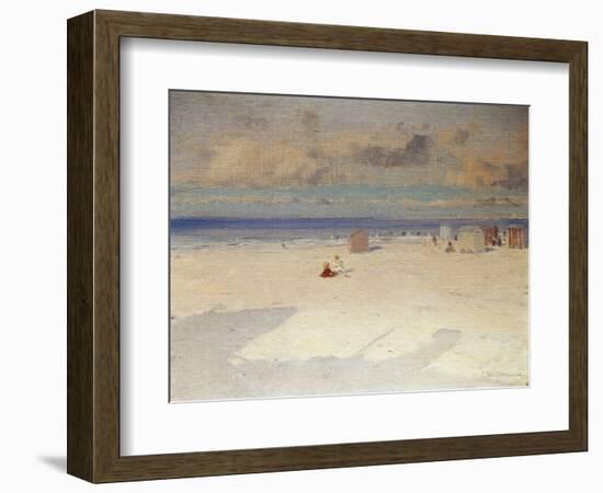 A Beach Scene-Eliseo Meifren y Roig-Framed Giclee Print