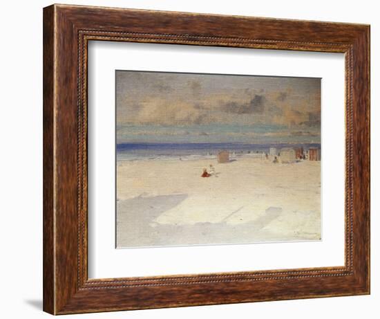 A Beach Scene-Eliseo Meifren y Roig-Framed Giclee Print