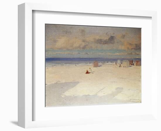 A Beach Scene-Eliseo Meifren y Roig-Framed Giclee Print